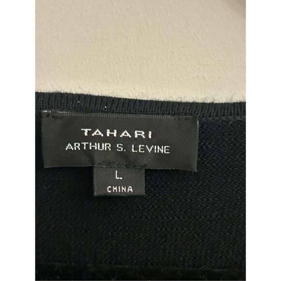 Tahari ASL sweater dress size L runs like M preppy, minimalist, regency - Picture 3 of 8